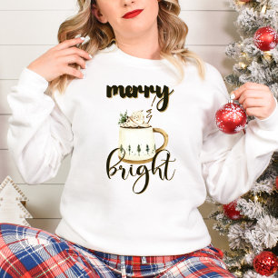 mysig julmuggdesign med julgranar t shirt