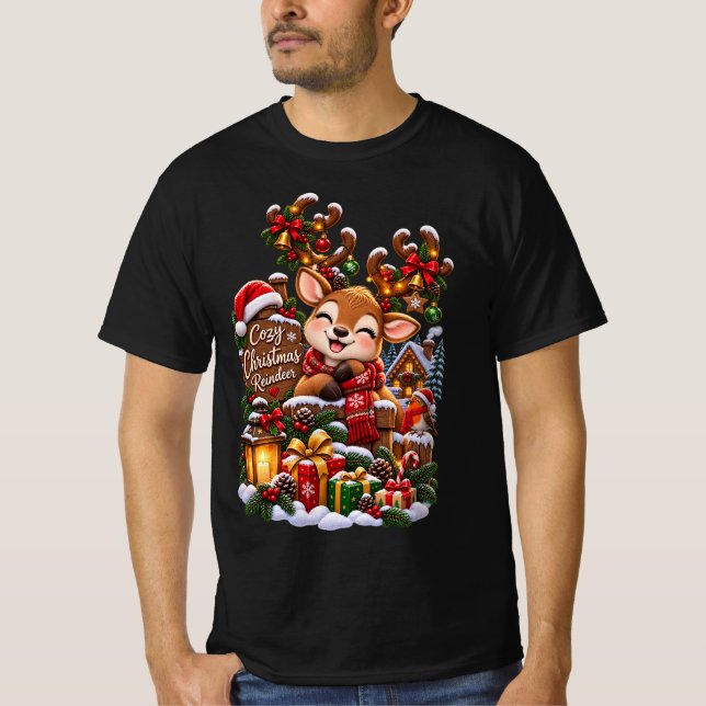  mysig julren – söta vinterfigurer  t shirt (Framsida)
