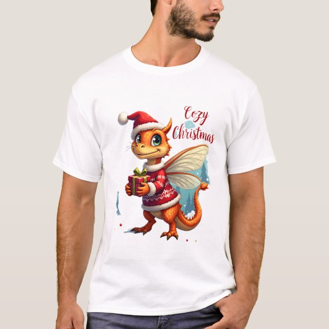  mysig jultrollslända t shirt (Framsida)