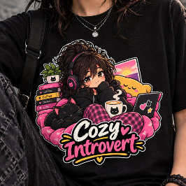 Mysig Kaffe för Introverta T Shirt