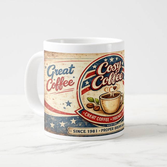 mysig kaffe jumbo mugg (Framsida vänster)