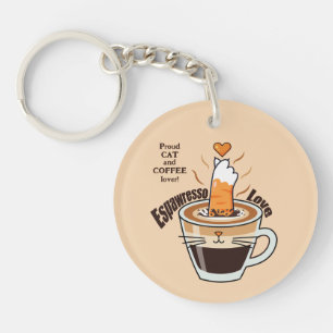 mysig kaffetema med rolig katt - rustik anpassnin