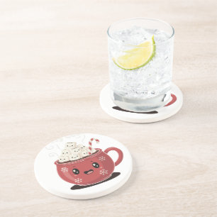 mysig kakao söt kawaii varm choklad jul underlägg