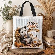mysig kassar & Kaffe Opossum Tote Bag | Mys