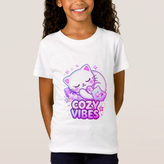 mysig katt-klistermärke | Söt sovande katt T Shirt
