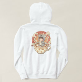 mysig Kawaii Chibi Koala Grafik Hoodie