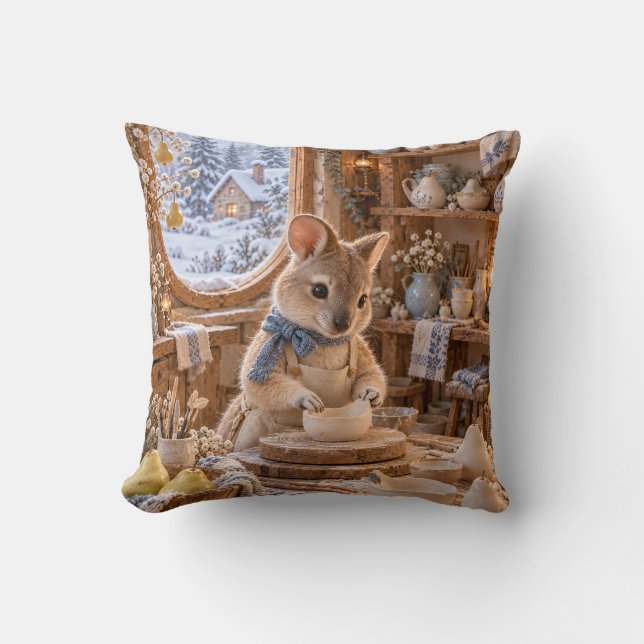  mysig keramikverkstad för Pademelon Kudde (Framsida)