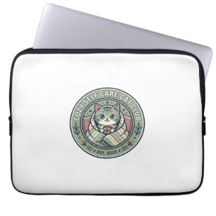 mysig Ko-vård Katt Katt Grafisk Tee Konst - mysig Laptop Fodral