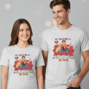 mysig Kofta Kryp Kaffe Alla älskare present T Shirt