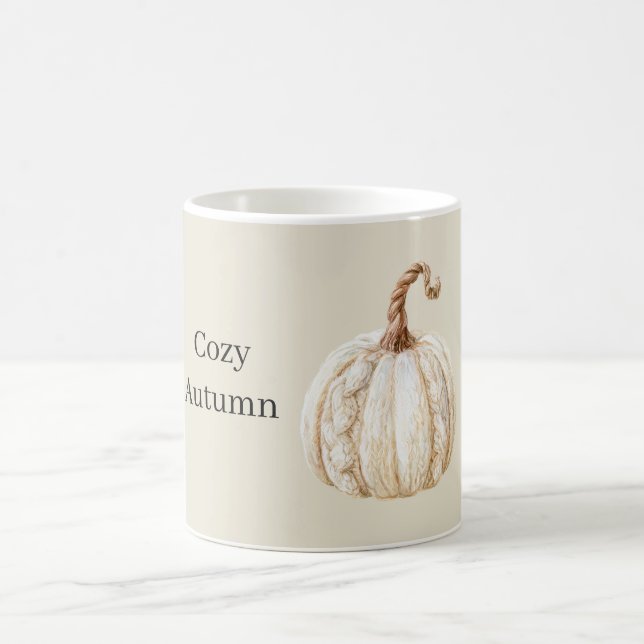 Mysig kräm pumpa kaffemugg (Center)