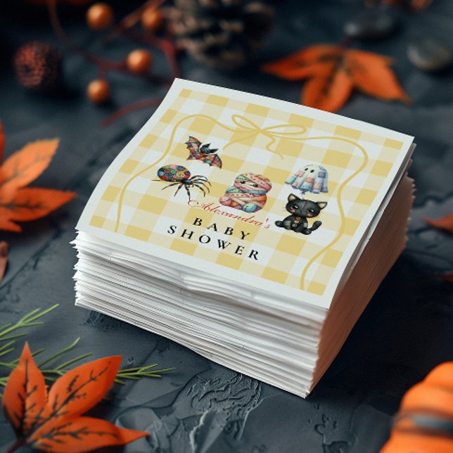 Mysig lappteknik Halloween-bebis firande Pappersservett (Skapare uppladdad)