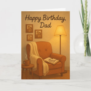 mysig lässtol ”Grattis på födelsedagen, pappa” Kort