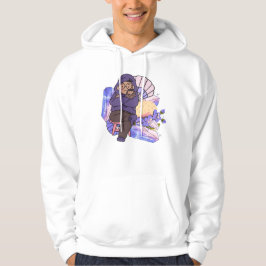 mysig lila hoodie & igelkottssnugg