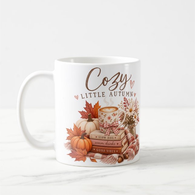  mysig lilla höstkaffe mugg (Vänster)