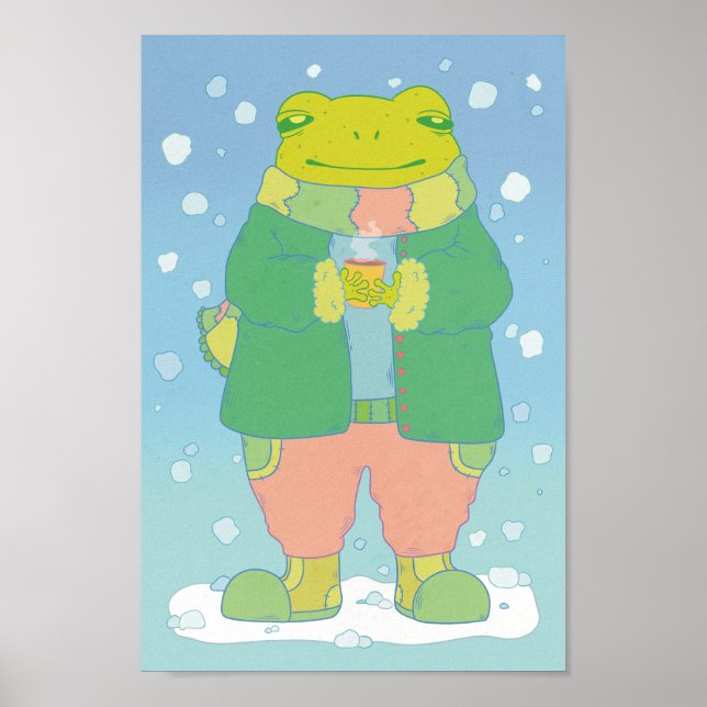  mysig litet groda poster (Framsidan)