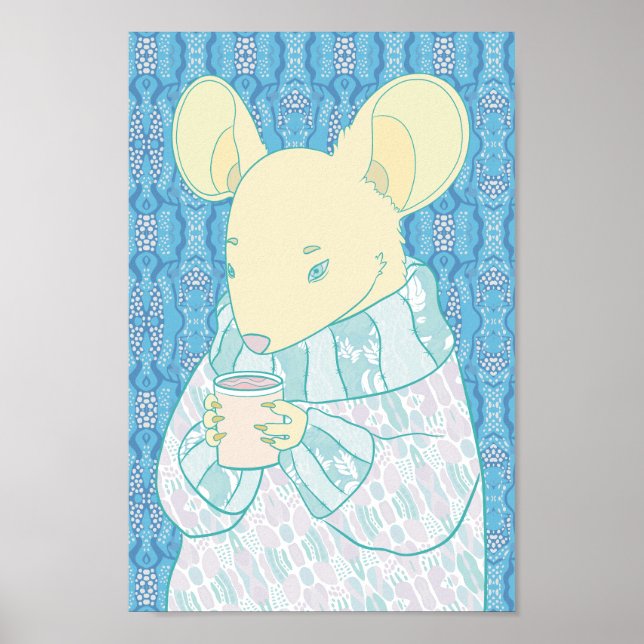  mysig litet råtta poster (Framsidan)
