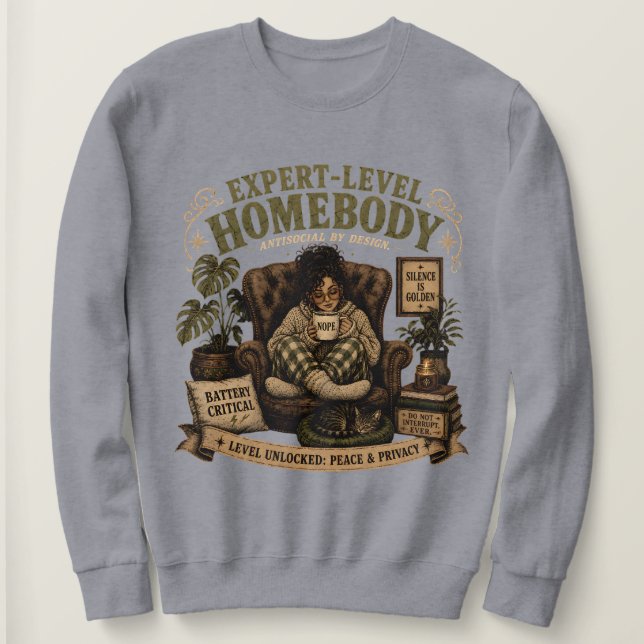  Mysig livsstil för introverta T Shirt (Design framsida)