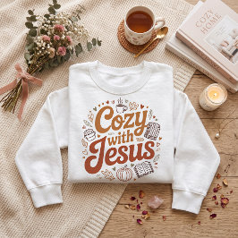 Mysig med Jesus. Julklapps t-shirt design