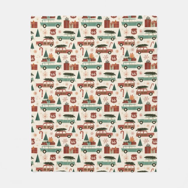  mysig midcentury jul road trip fleecefilt (Framsidan)