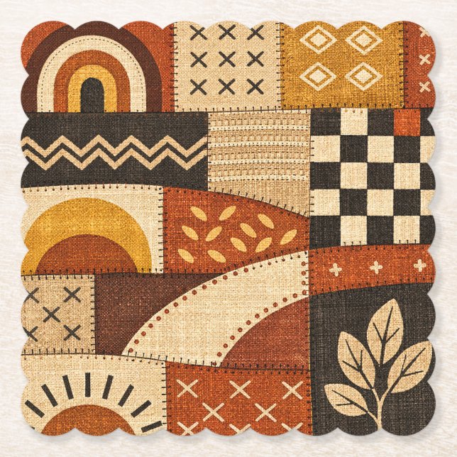  mysig modern patchwork underlägg papper (Framsida)