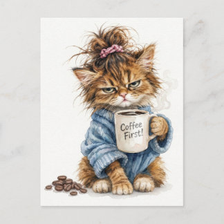  Mysig morgon kaffegrill Vykort