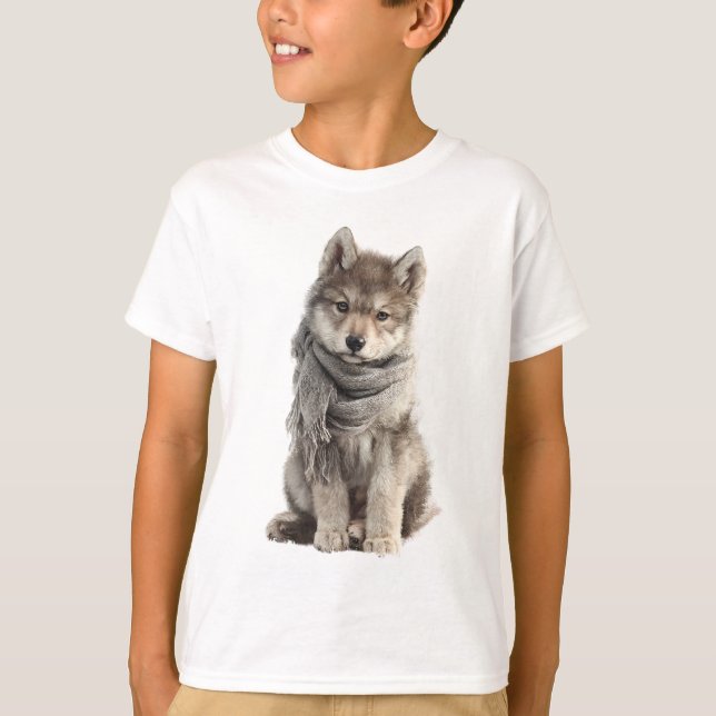  mysig nallebarnsvarg i halsduk t shirt (Framsida)