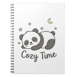 Mysig Panda Anteckningsbok | Söt Kawaii Journal