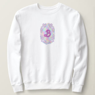mysig pastell enhörning fleece-tröja t shirt