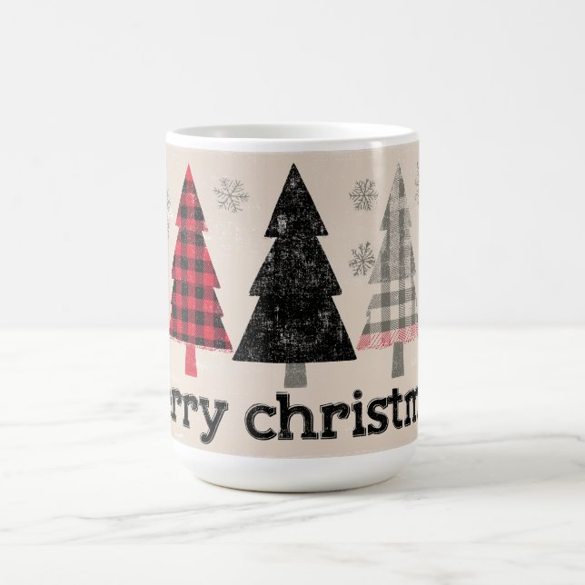 🎄 Mysig Plaid Julmugg Magi! ☕❄️ Kaffemugg (Center)