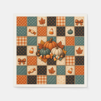 mysig Pumpa Lapptäcke Halloween servetter