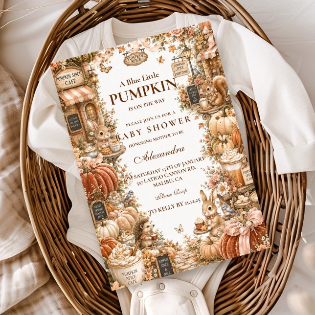  mysig pumpa-spice-babyshower inbjudningar (Skapare uppladdad)
