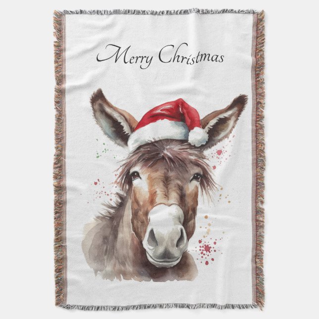mysig Ranch Åsna Jul Hem Stil Filt (Framsidan Vertikal)
