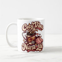mysig Retro Kaffe Mugg för Sjuksköterskor