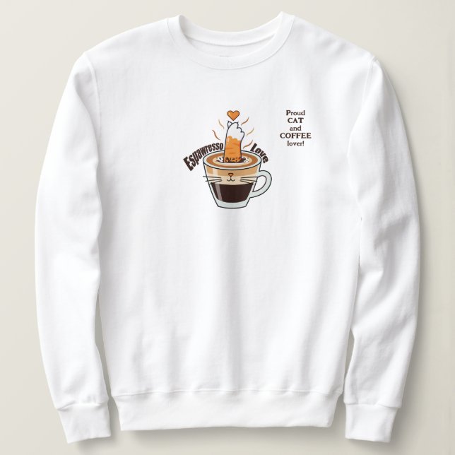  mysig rustic katt kaffefantastiskt mode  t shirt (Design framsida)