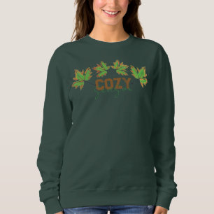  mysig säsong höst löv design t shirt