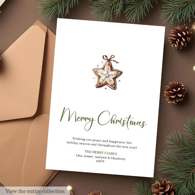  mysig skrivstil julhälsningskort julkort (Cozy Editable Script Font Christmas Greeting Card

)
