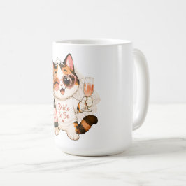 Mysig söt calicokattbrud att bli Kaffemugg