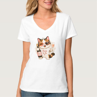 Mysig söt calicokattbrud att bli T Shirt
