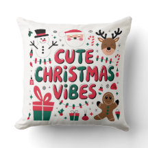 mysig "Söta julstämningar" kastkudde