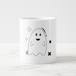 mysig spöklik himlakonst Ghost Star Linje Art Mug Jumbo Mugg