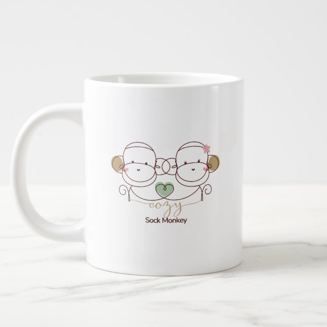  Mysig strumpapa  Jumbo Mugg (Vänster)