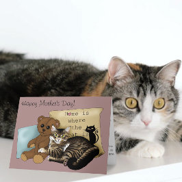 mysig tabby rosa mors dag kort