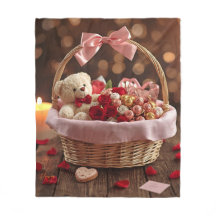  mysig Teddy Rose korg Romantisk Alla Hjärtans Dag