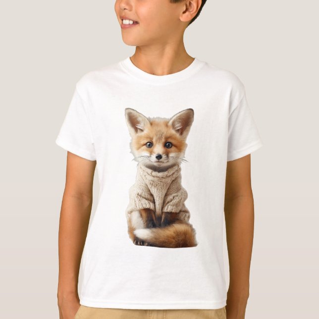  mysig tröja Baby Fox Kids (Framsida)