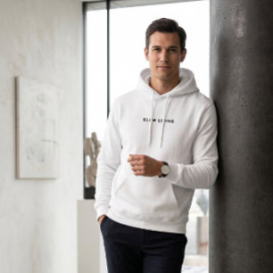 mysig typografi minimalistisk estetik hoodie