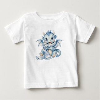 mysig vinter bebis drakdunge sjal sagobok för bar t shirt