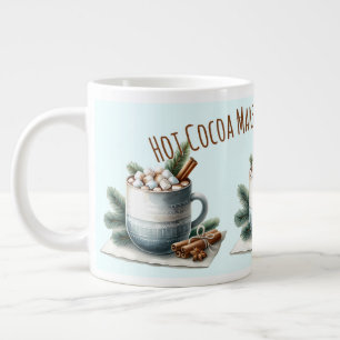mysig vinterkakao-marshmallowscen jumbo mugg