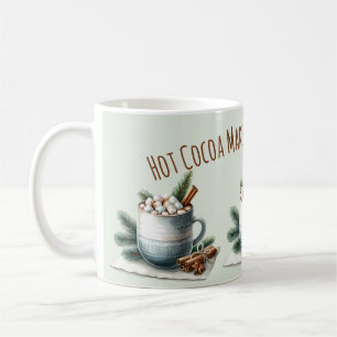 mysig vinterkakao-marshmallowscen kaffemugg