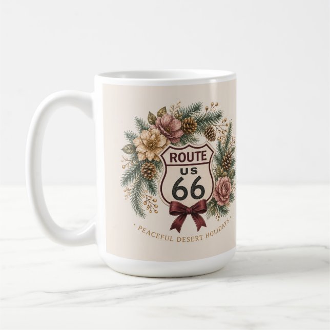  mysig vintermorgon Route 66 Centennial Fred  Kaffemugg (Vänster)