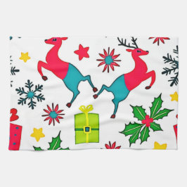 mysig vinterprakt Mönsterdrömdesign Kökshandduk